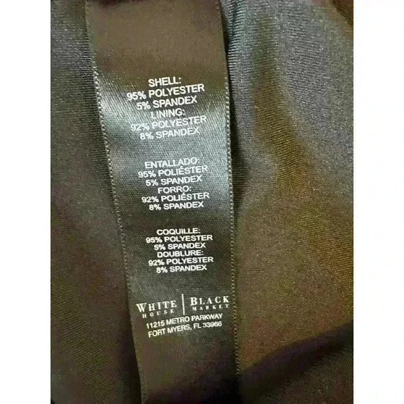 White House Black Market Beaded Neckline Halter Cocktail Dress Size XL - Picture 8 of 8